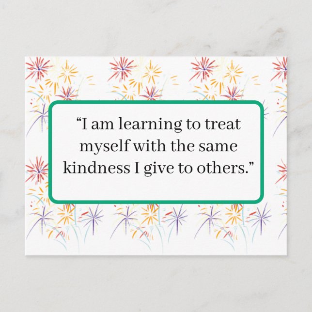 Kort med affirmation om självkärlek | Minimalistis (Framsida)
