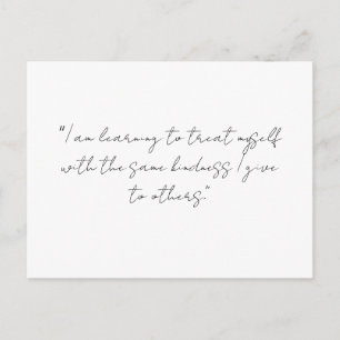 Kort med affirmation om självkärlek Minimalistis