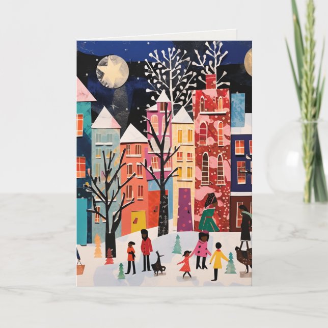 Kort med Afrocentric/abstrakt design (Framsida)