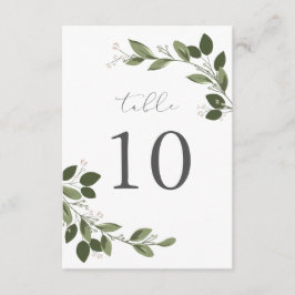 Kort med blommande kvistar för bordskort