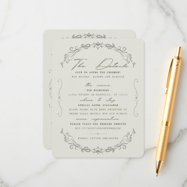 Kort med detaljer (Fram/Back In Situ)