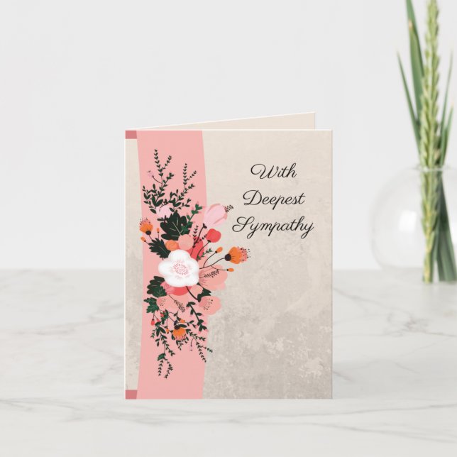 Kort med djupaste sympati (Framsida)
