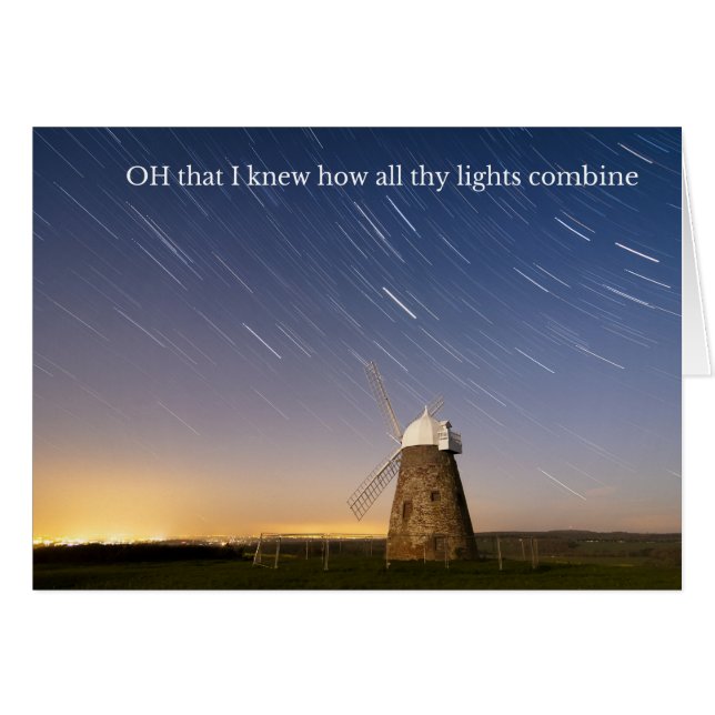 Kort med en George Herbert dikt om scripture (Framsidan Horizontal)