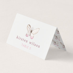 kort med enkel design för fjäril-mappar