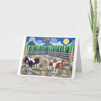 Kort med fastfärgat glas Teckning