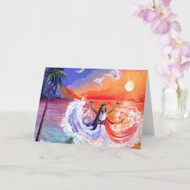 Kort med gudinnans gudomliga feminina