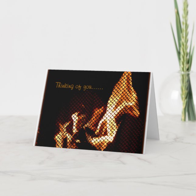 Kort med intressanta flammor (Framsida)