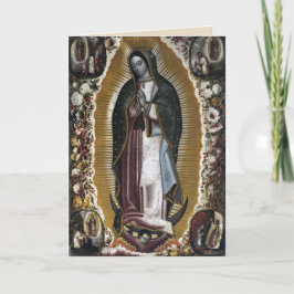 Kort med kondoleanser från Vår Fru av Guadalupe