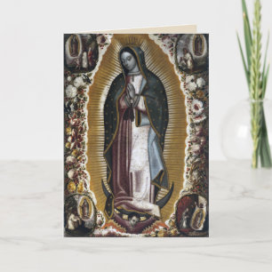 Kort med kondoleanser från Vår Fru av Guadalupe