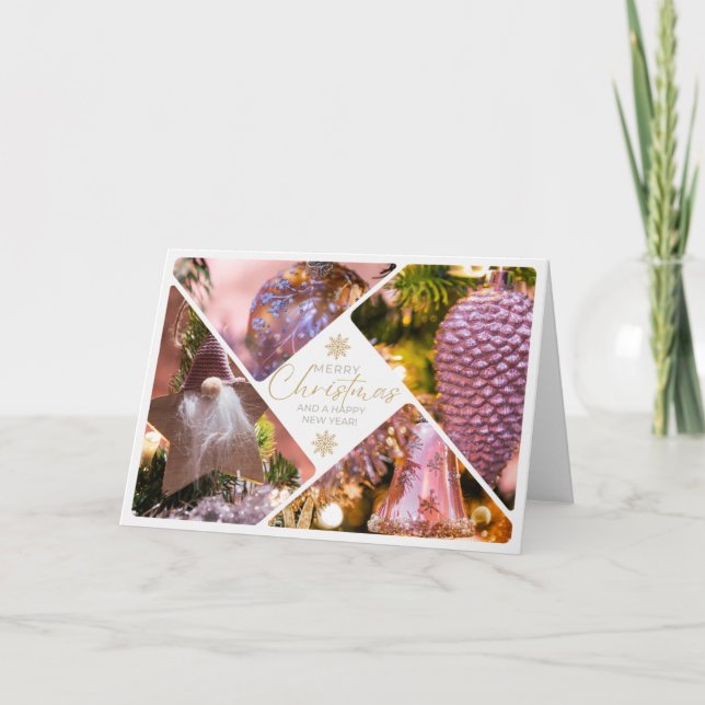 Kort med prydnadsföremål för julklapp (Framsida)