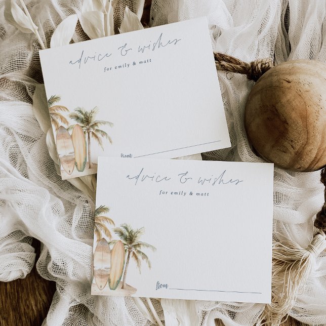 Kort med råd och önskningar för Coastal Surf Baby  (Skapare uppladdad)