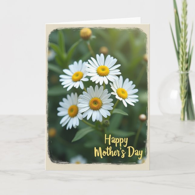 Kort med slitna blommönster (Framsida)