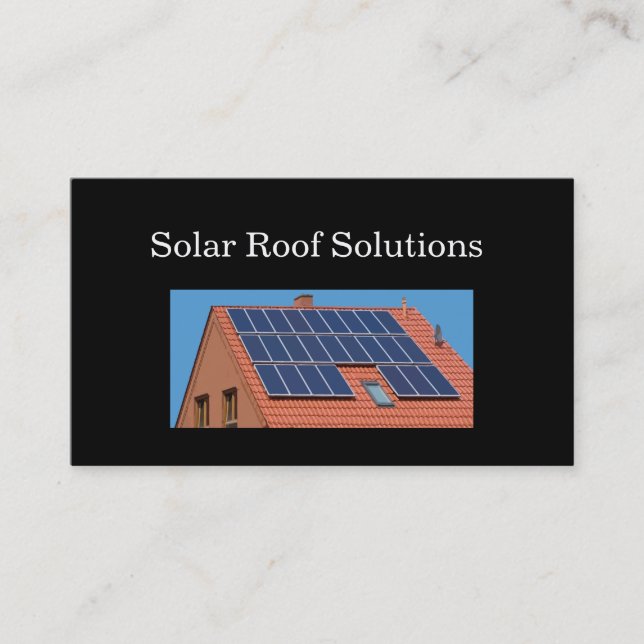 Kort med två sidor för solenergilösningar (Framsida)