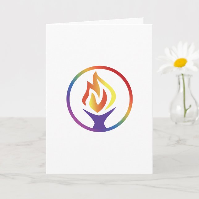 Kort med UUCF-logotyp framtill (tom inuti) (Liten växt)