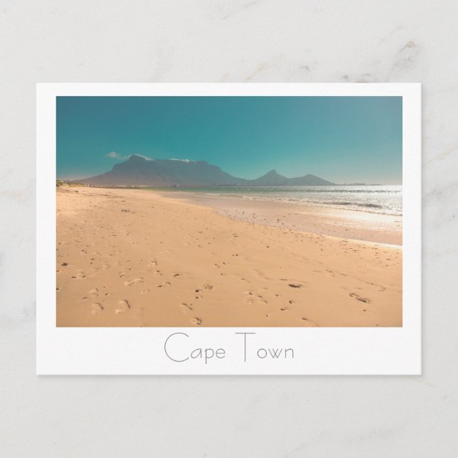 Kort med vykort från Cape Town Table Mountain (Framsida)