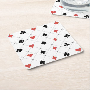 Kort Mönster Underlägg Papper Kvadrat