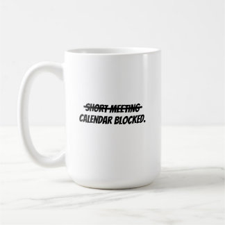 Kort möte kaffemugg