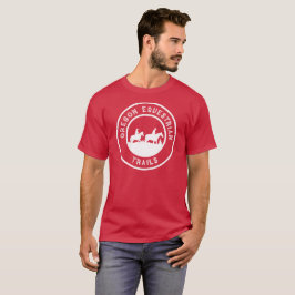 Kort-muff T-tröja med den stora vitlogotypen Tee Shirt