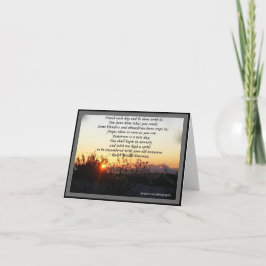 KORT & NOTELETS - citationstecken för R W Emerson