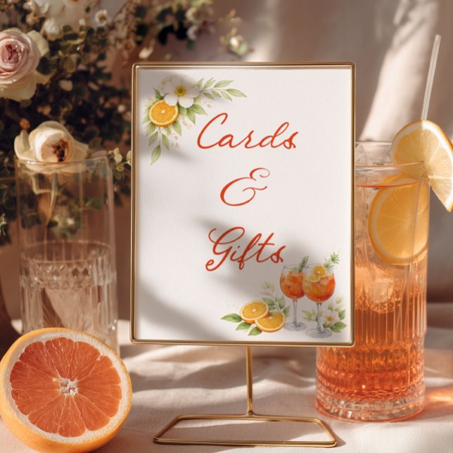 Kort Och Gåvor Aperol Spritz Bröllopsfest Poster (Skapare uppladdad)