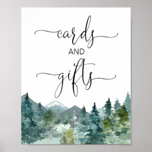 Kort och gåvor, bergstall för bergstrakter träd poster