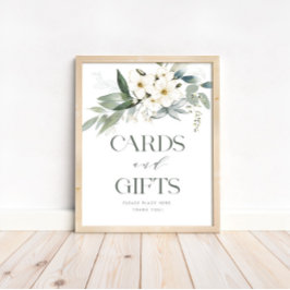 Kort och gåvor, Blommigt, babyskylt Bord Poster