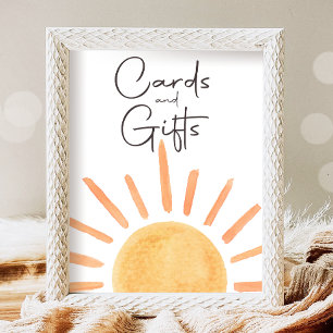 Kort och gåvor Boho Little Sunshine Party Poster