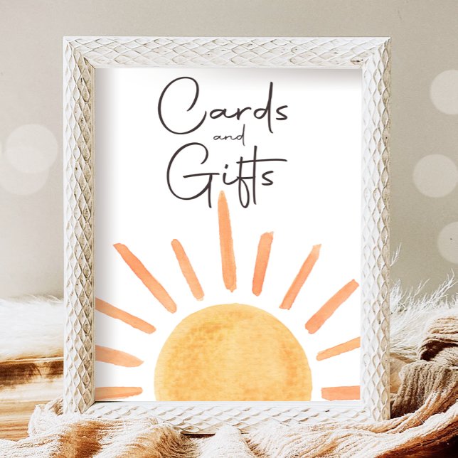 Kort och gåvor Boho Little Sunshine Party Poster (Skapare uppladdad)