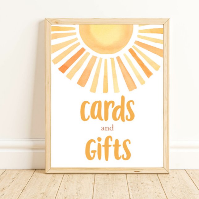 Kort och gåvor boho ljust, färgstarkt solljus poster (Skapare uppladdad)