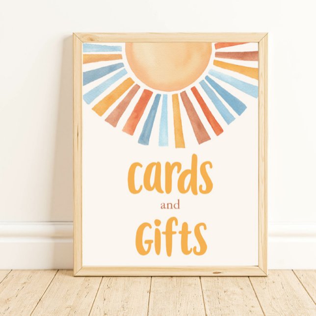 Kort och gåvor boho sunshine muted tones poster (Skapare uppladdad)