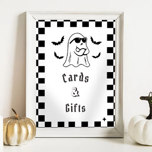 " Kort och gåvor " Boo Funny Baby Shower Game Poster