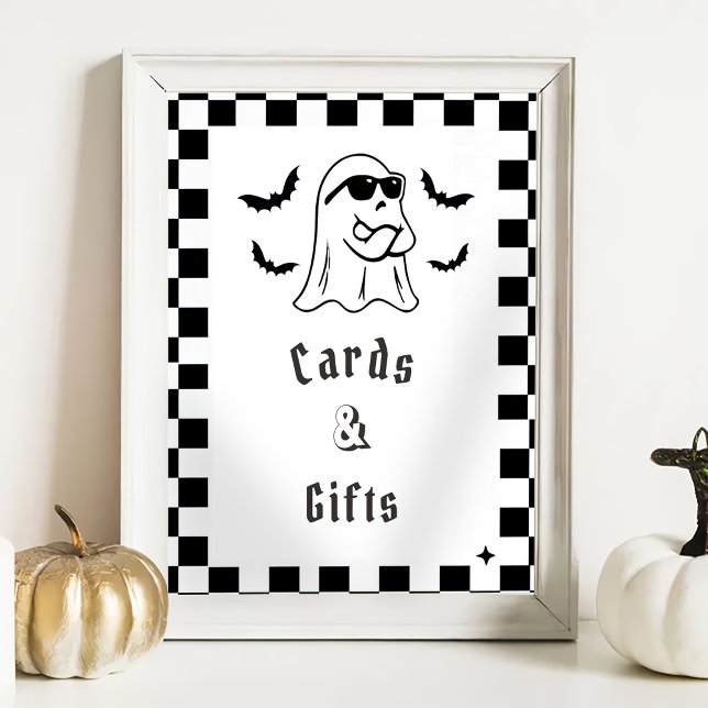 " Kort och gåvor " Boo Funny Baby Shower Game Poster (Skapare uppladdad)
