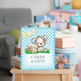Kort och gåvor Bord Nalle Picnic Baby Shower Poster