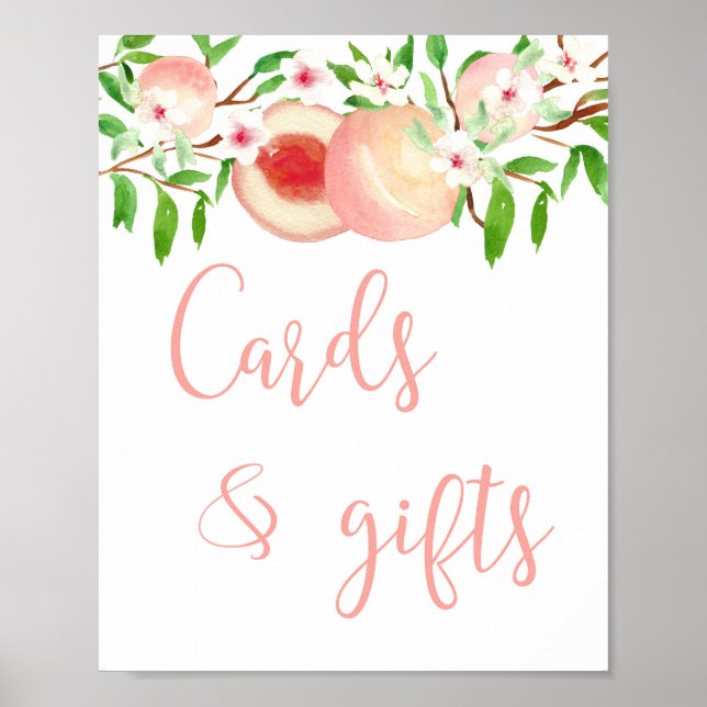 Kort och gåvor, Bord Shower eller födelsedagsskylt Poster (Framsidan)