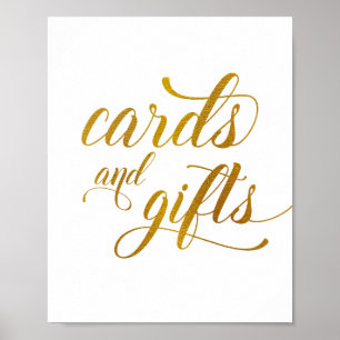 Kort och gåvor, Bröllop och skjortsignatur   Gulds Poster