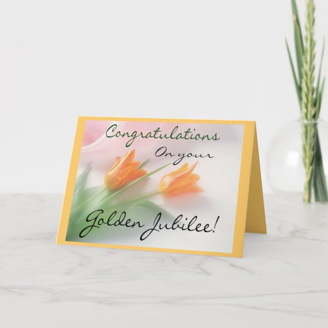 Kort och gåvor för katolska Nun "Golden Jubilee" (Framsida)