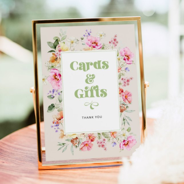 Kort och gåvor för ljusa eleganter av vilda blommo poster (Skapare uppladdad)