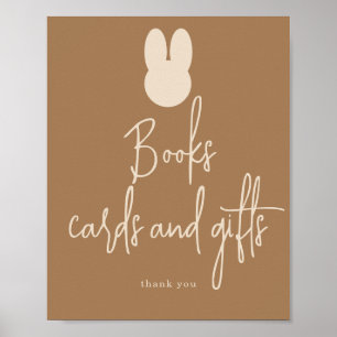 Kort och gåvor från enkla Bunny Bokar Poster