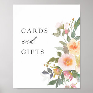 Kort och gåvor från Rustic Blommigt Vår bröllop Poster
