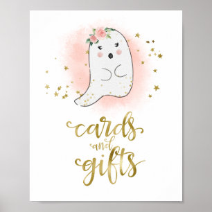 Kort och gåvor Halloween Baby Shower-skylt Poster