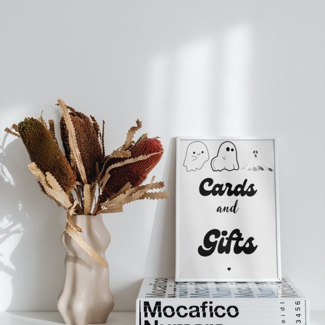 Kort och gåvor Halloween-spökduschspel Poster (Skapare uppladdad)