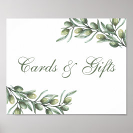 Kort och gåvor. Oliv. Den italienska sommaren bröl Poster