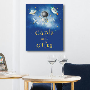 Kort och gåvor Raketstjärnor för rymdastronaut Boy Poster