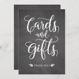 Kort och gåvor Rustic Bröllop-tecken