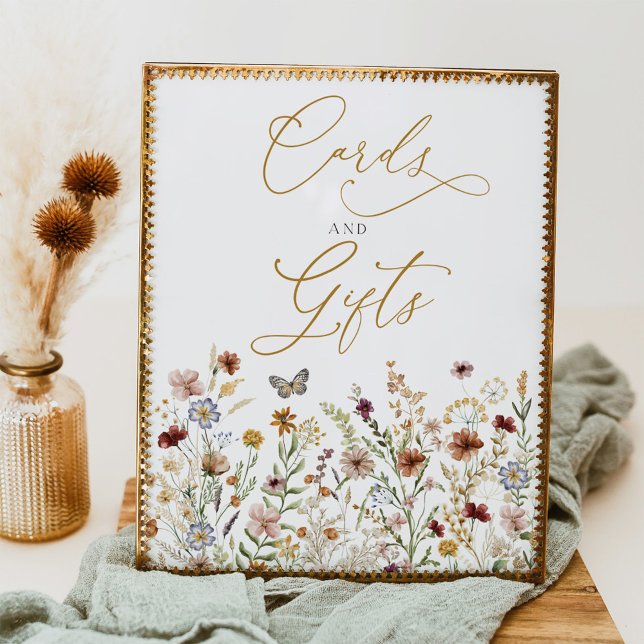 Kort och gåvor - skylt över Wildblommor och trädgå (Skapare uppladdad)