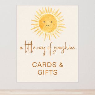 Kort och gåvor, Sol-tyngre babyskylt Poster