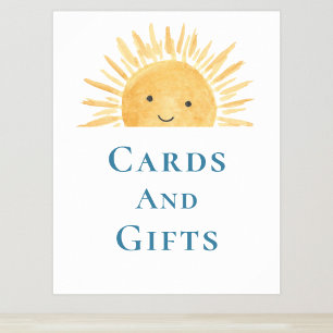 Kort och gåvor, Sol-tyngre babyskylt Poster