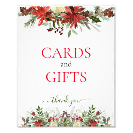 Kort och julklapp fototryck