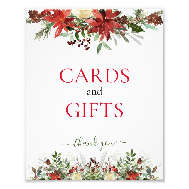 Kort och julklapp fototryck (Framsidan)