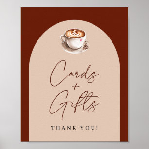 Kort och presenter Kaffe Bröllopsdusch Poster